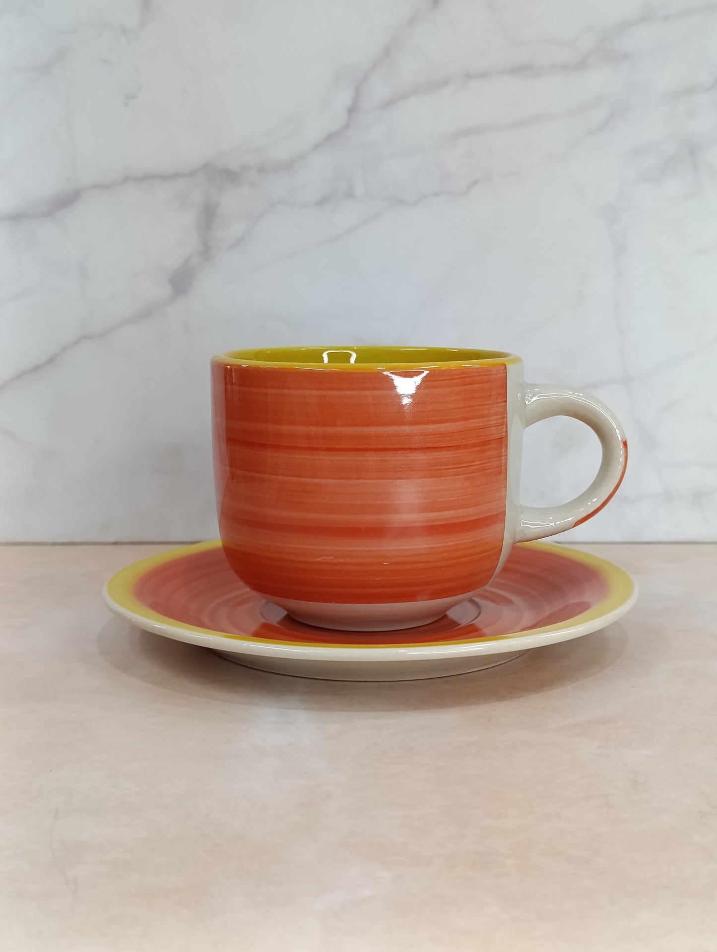 Set de 6 Tazas con 6 Pailas