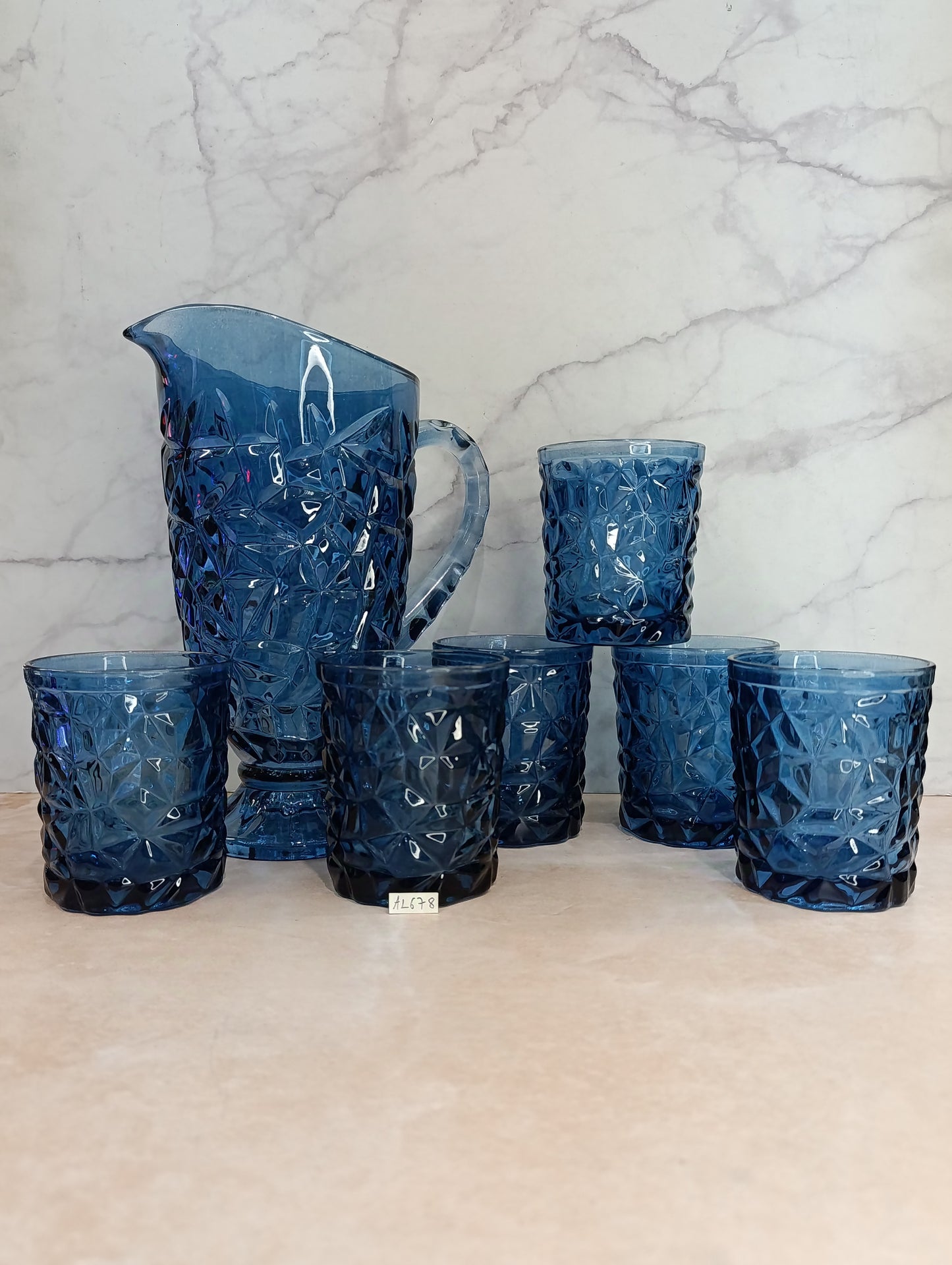 Set de 6 Vasos con Pichel