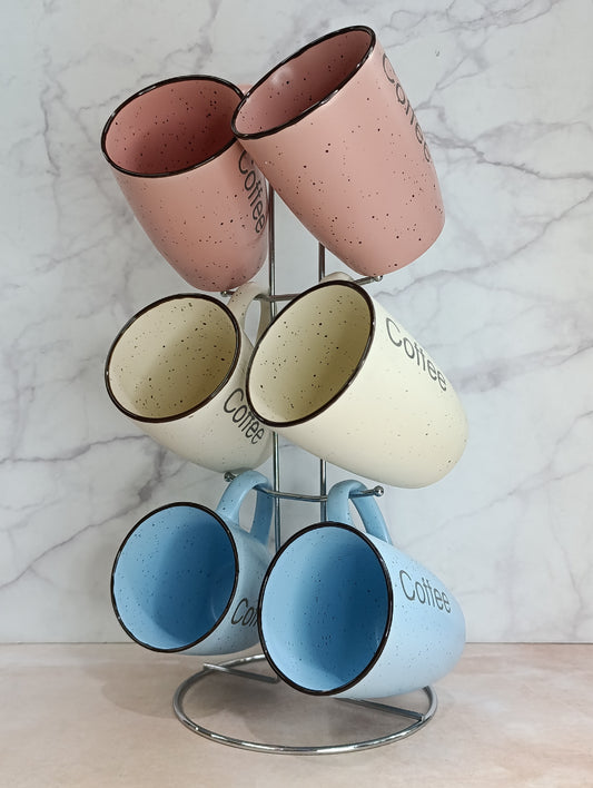 Set de 6 Tazas con Organizador