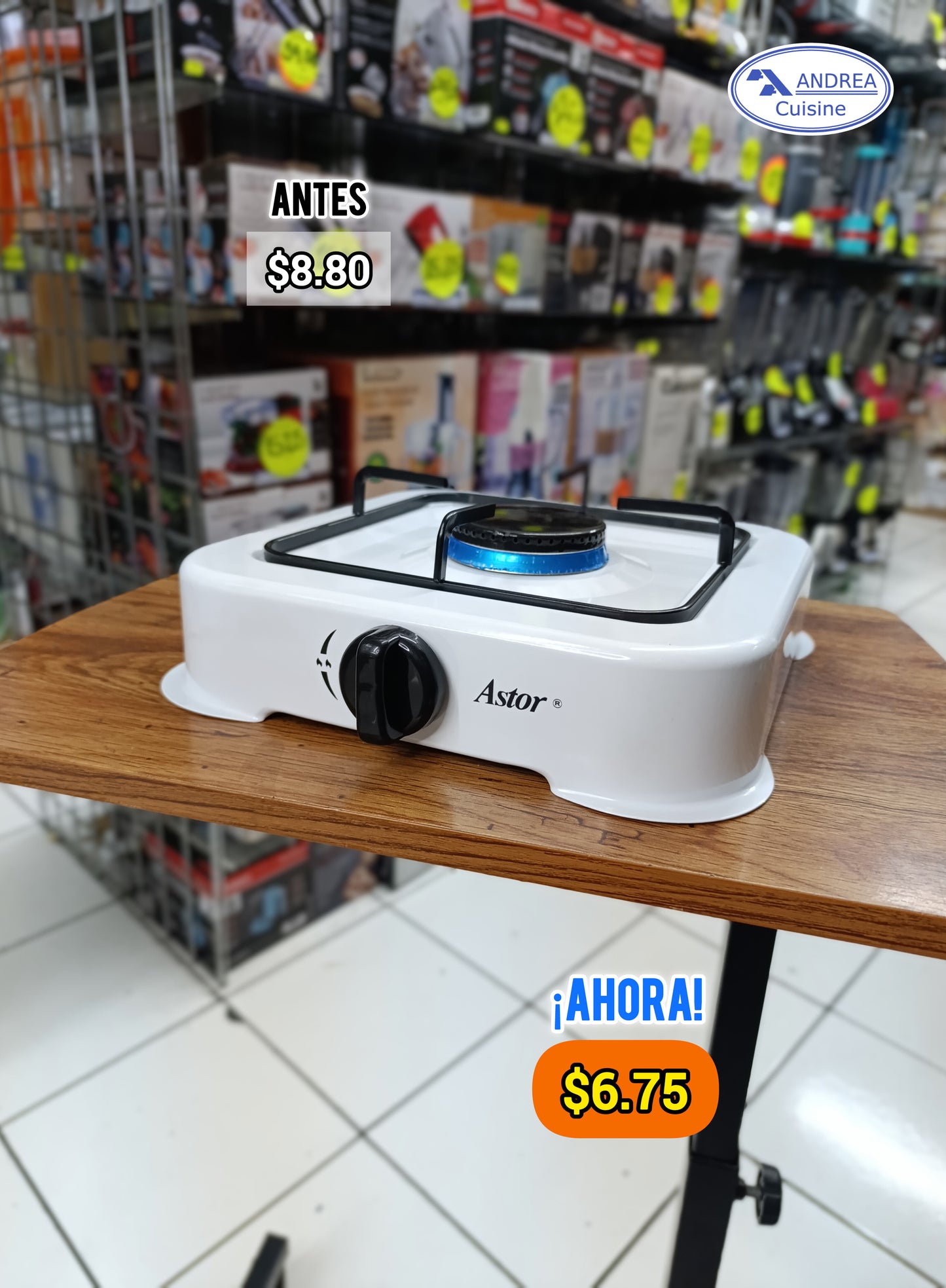 Cocina de Gas de 1 Quemador