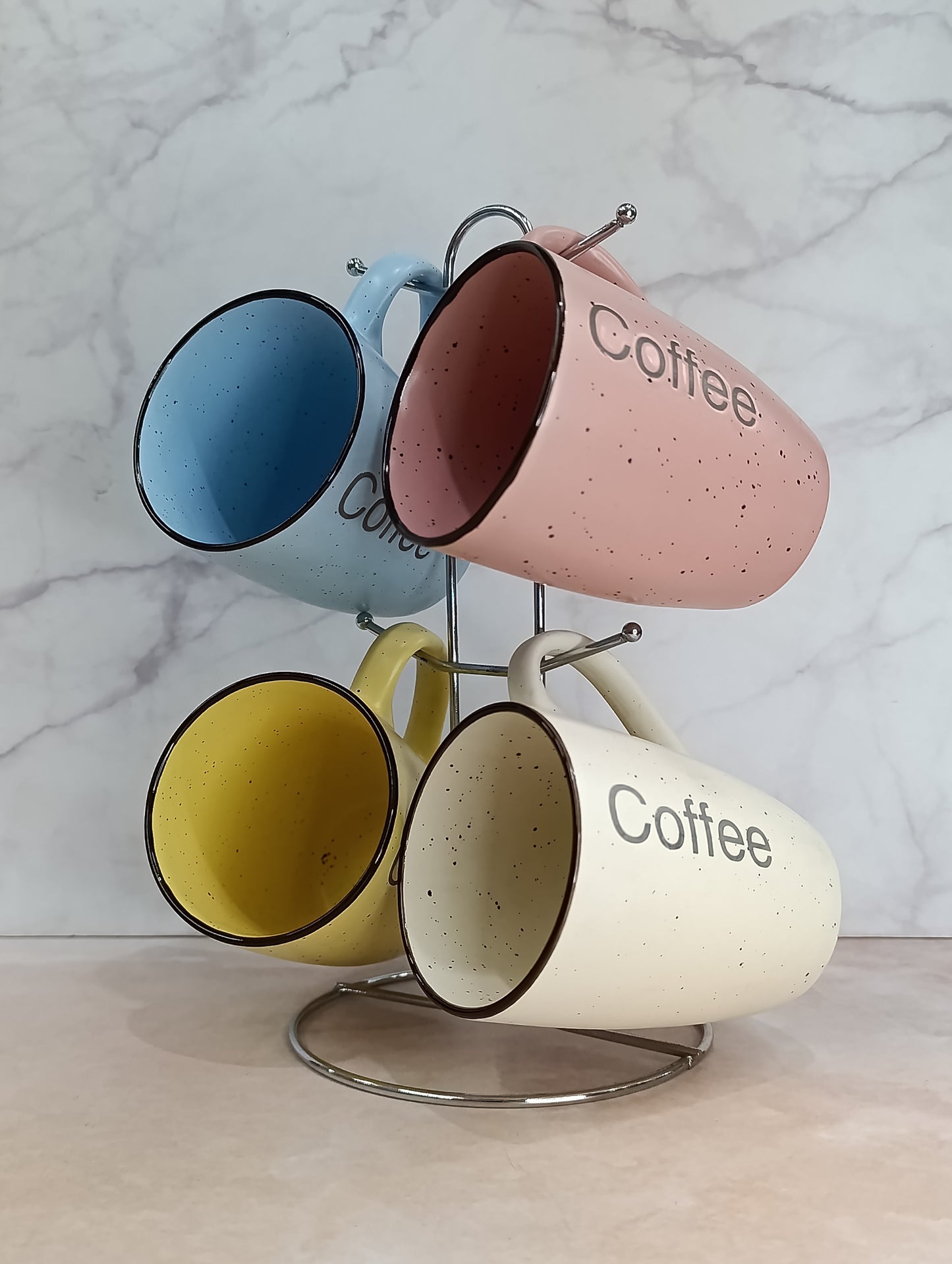 Set de 4 Tazas con Organizador