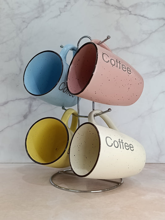 Set de 4 Tazas con Organizador