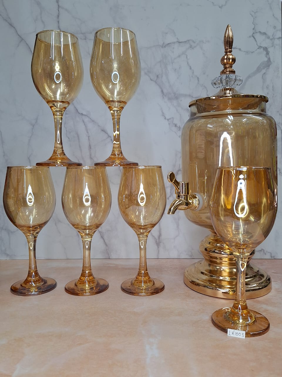 Set de 6 Copas con Dispensador
