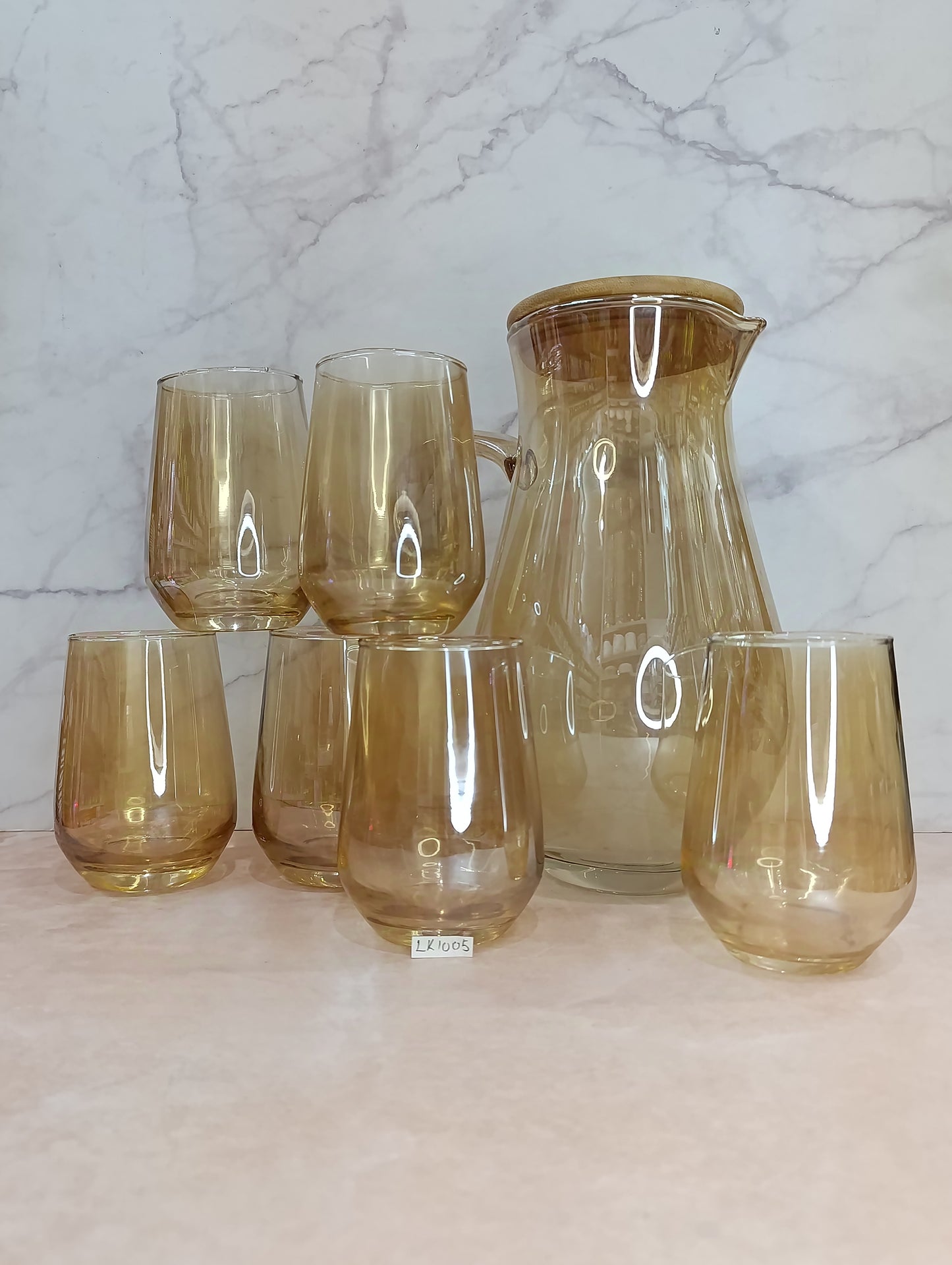 Set de 6 Vasos con Pichel