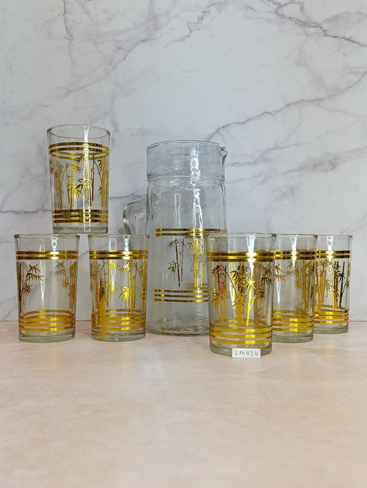 Set de 6 Vasos con Pichel