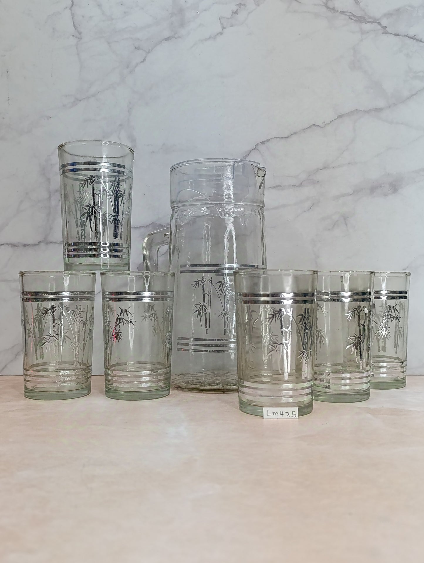 Set de 6 Vasos con Pichel