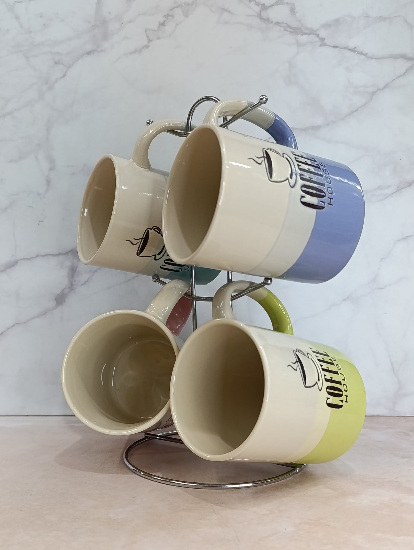 Set de 4 Tazas con Organizador