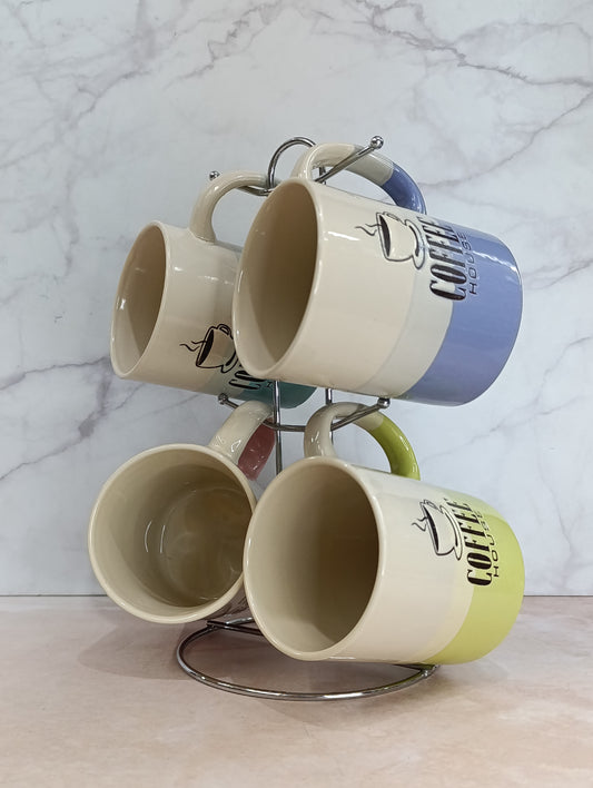 Set de 4 Tazas con Organizador