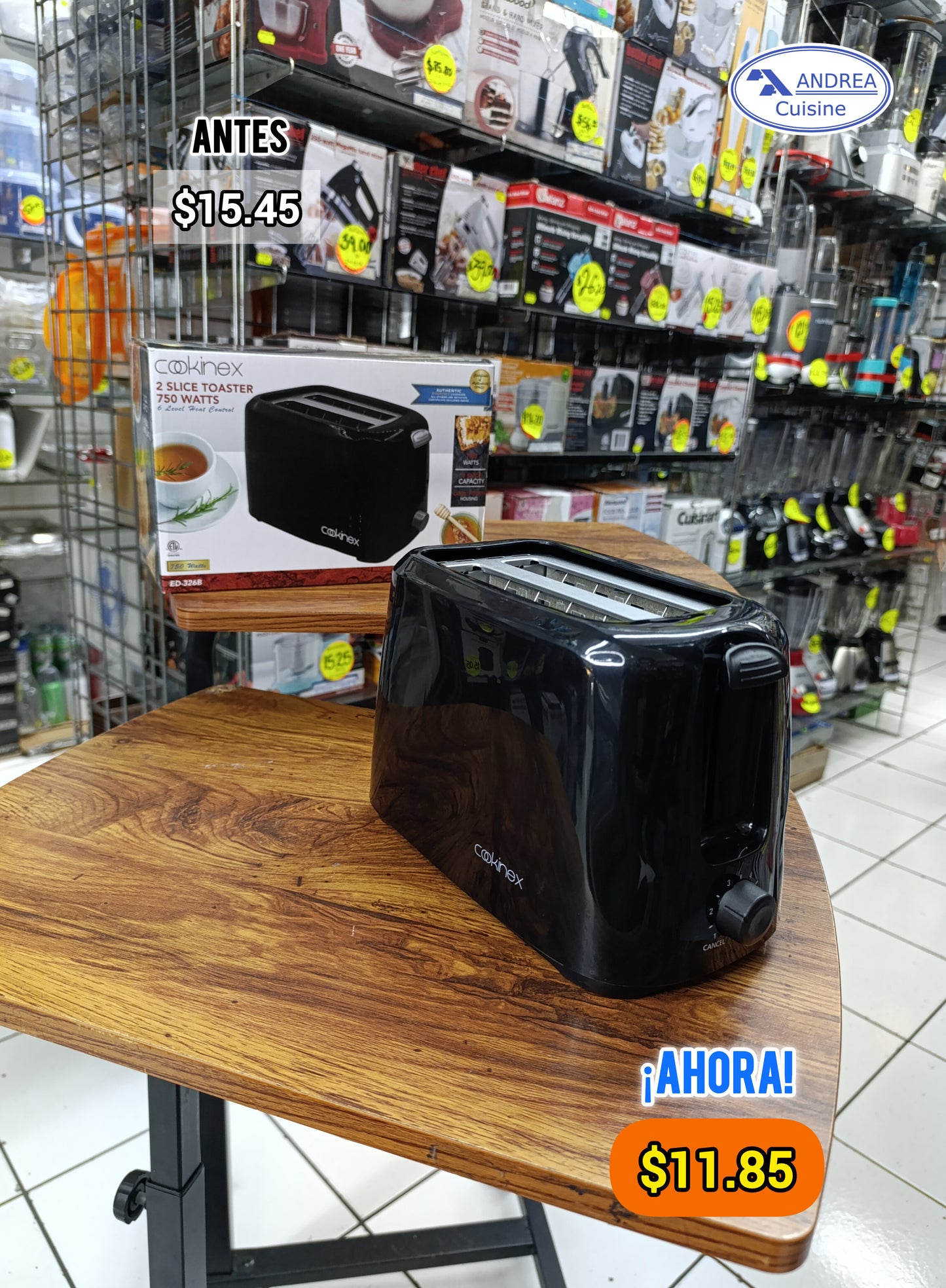 Tostador de 2 Rebanadas