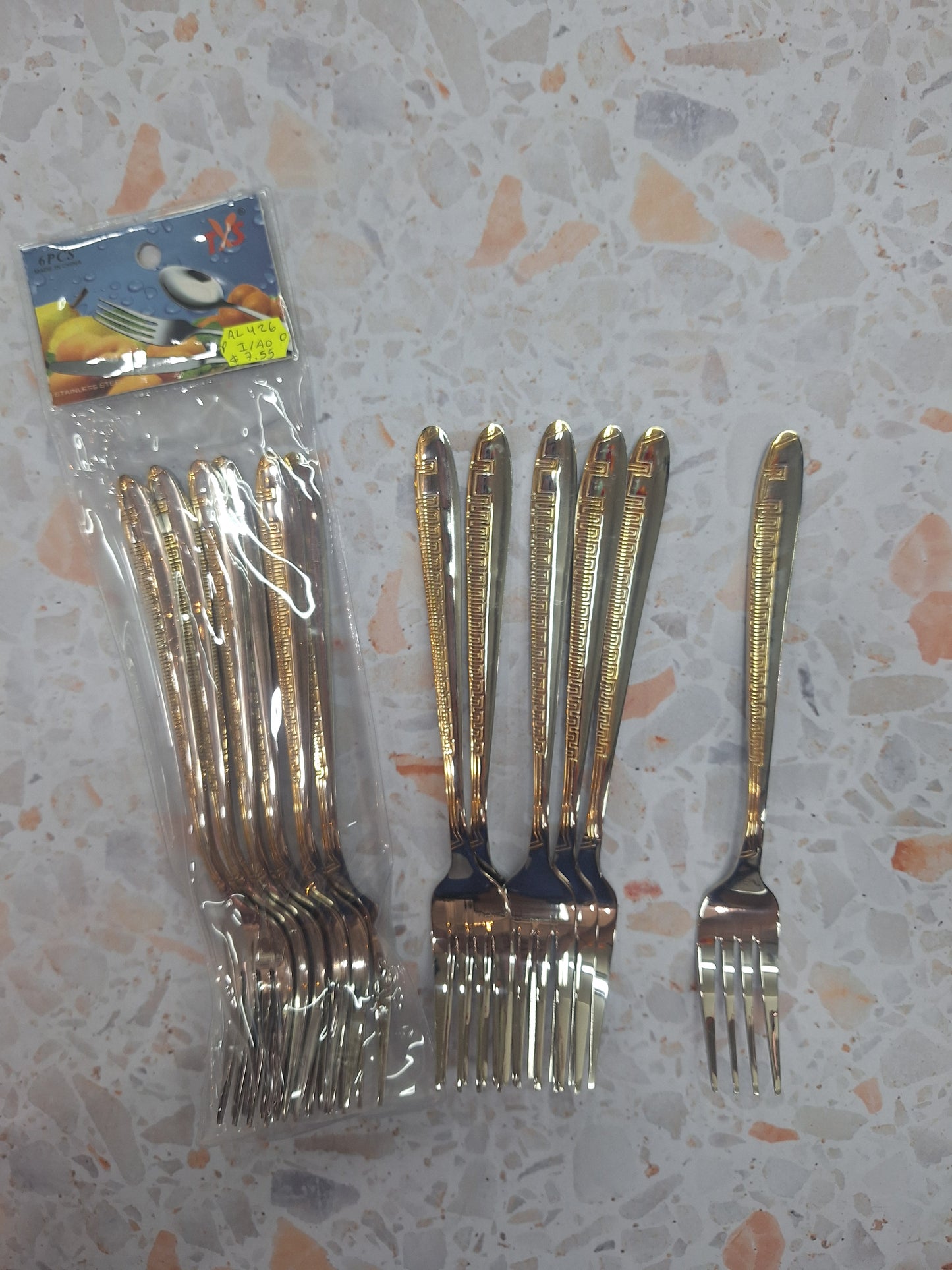 Tenedor de acero inoxidable