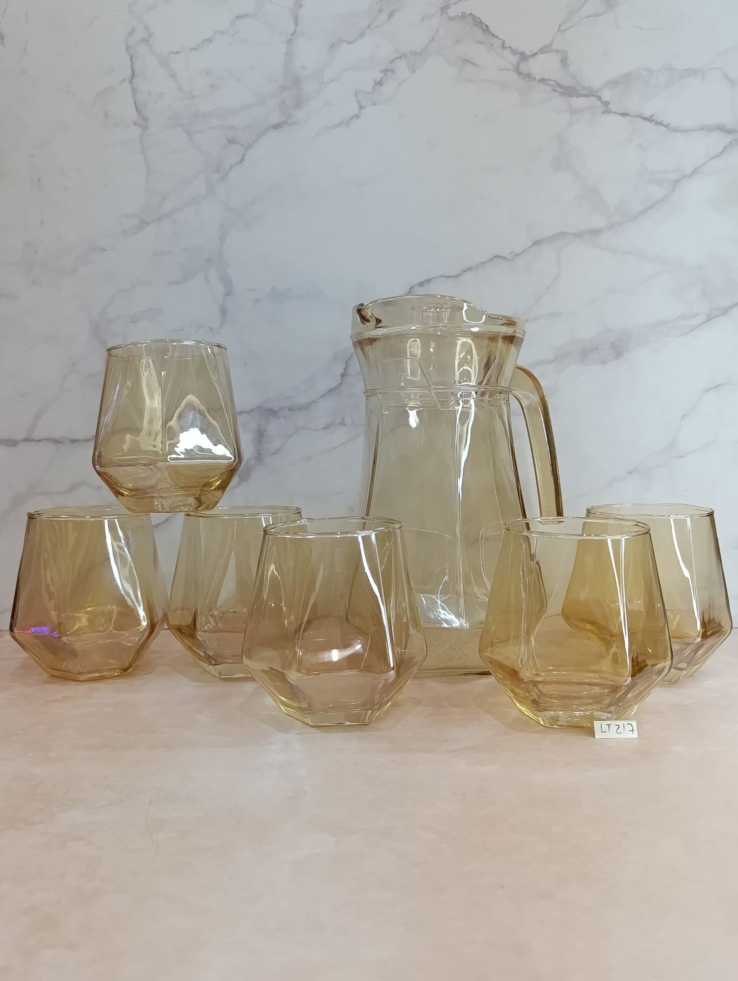 Set de 6 Vasos con Pichel