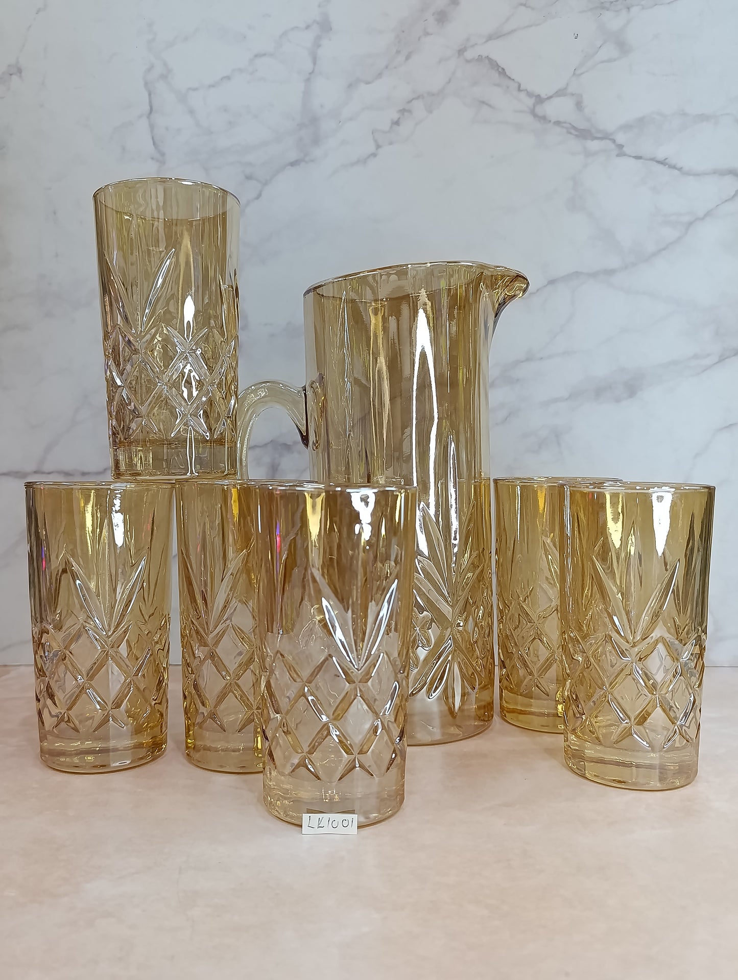 Set de 6 Vasos con Pichel