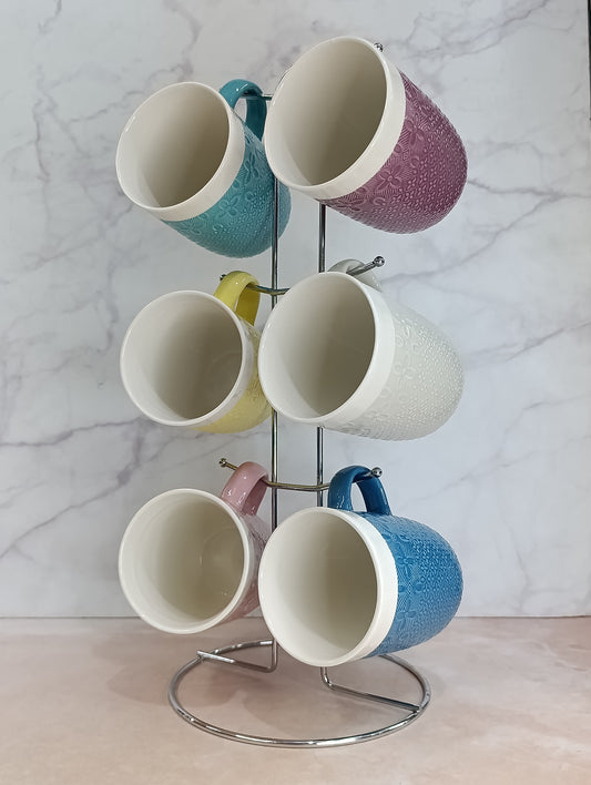 Set de 6 Tazas con Organizador